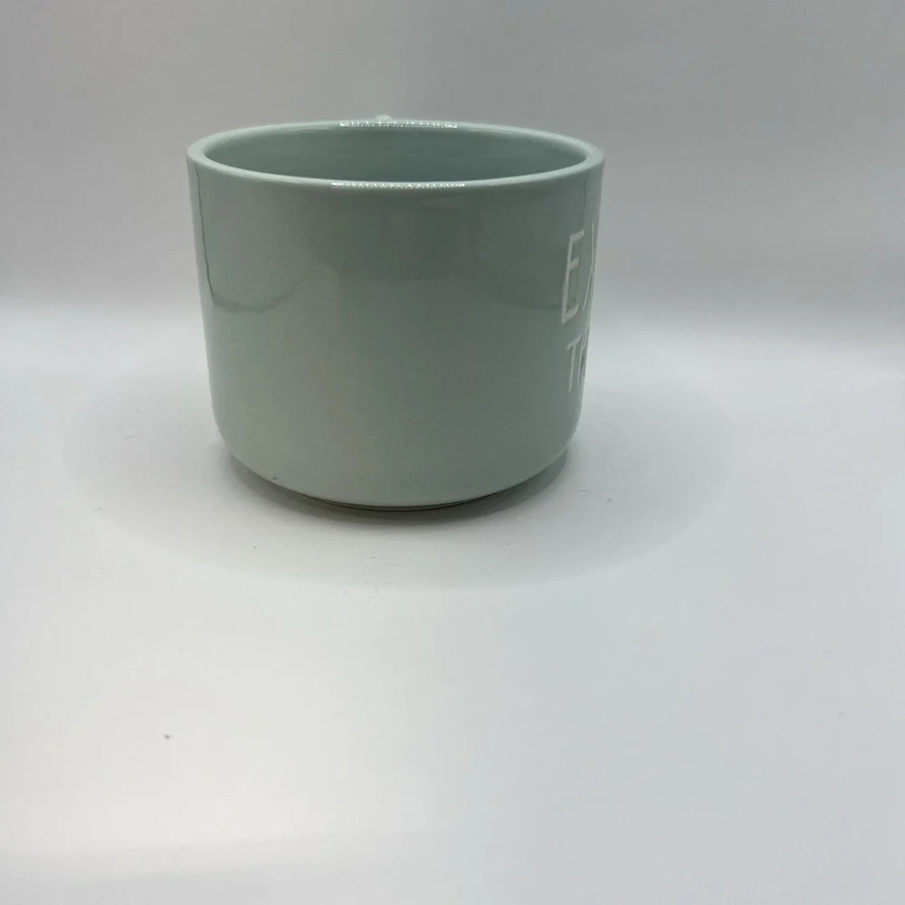 Harvest Green Studio Explore the World‎ Coffee Mug 18 Oz Light Green Stoneware - Picture 4 of 8